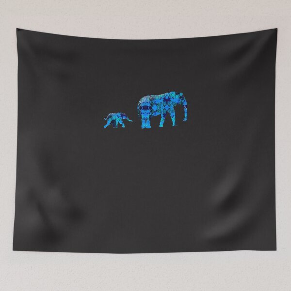 Item preview, Inkblot Elephants Sticker designed and sold by VictoriaSteven.