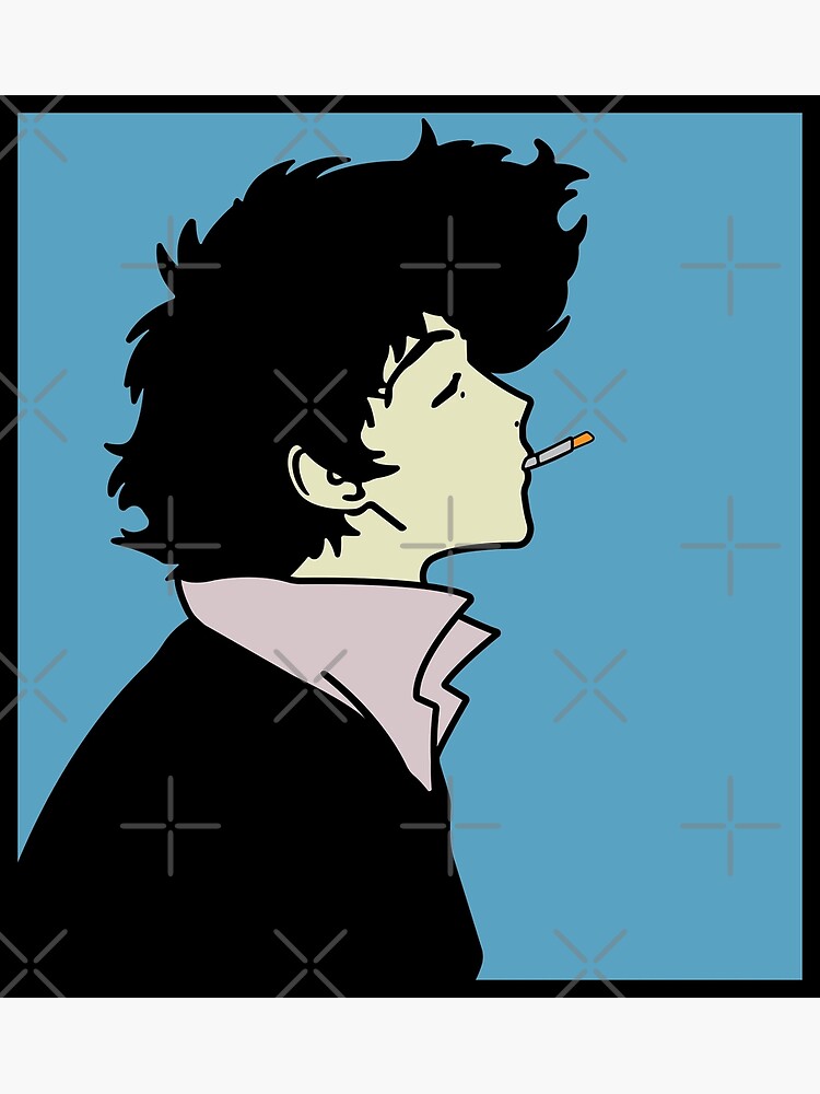 cowboy-bebop-spike-spiegel-smoking-poster-for-sale-by-vorn2002