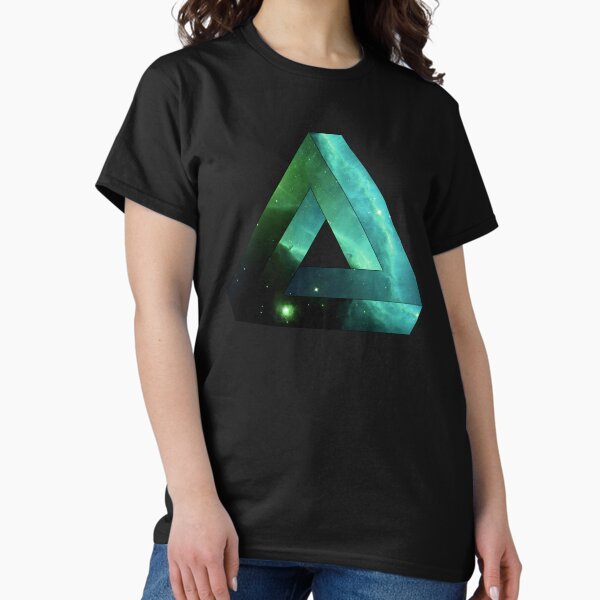 Vista previa del artículo con la obra «Geometría abstracta: Nebulosa de Penrose (azul/verde etéreo)», diseñado y vendido por ThisLucidLens.