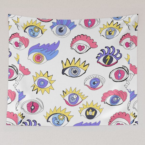 Item preview, New wave eyes, peace and good vibe, art by Miguel Matos Official designed and sold by MiguelMatosArt.