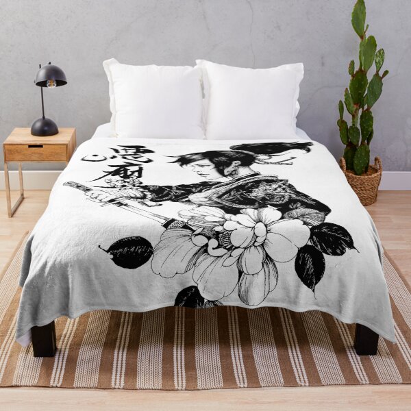 Item preview, Japanese Geisha Samurai Flowers Pattern designed and sold by OWLvision33.