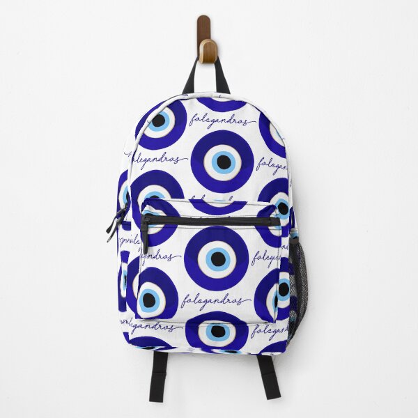 Artikelvorschau, FOLEGANDROS - GRIECHENLAND, EVIL EYE, Matiblauweiß. entworfen und verkauft von angelisart.
