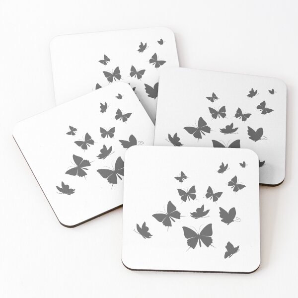 Item preview, Dark Grey Butterflies designed and sold by safiaraoof.