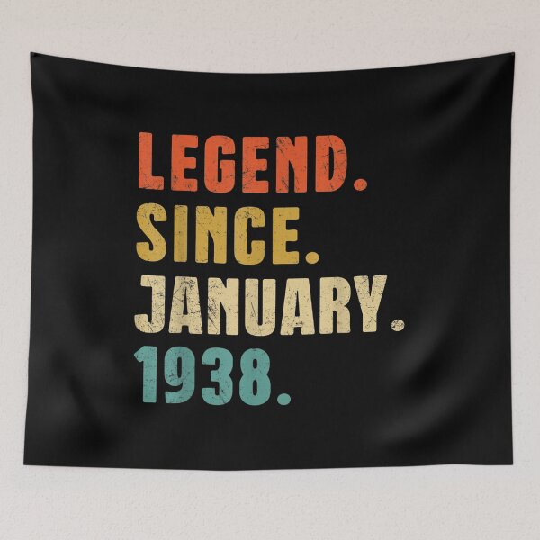 Item preview, Funny Legend Since January 1938 84th Birthday 84 Year Old  designed and sold by mchargue12.