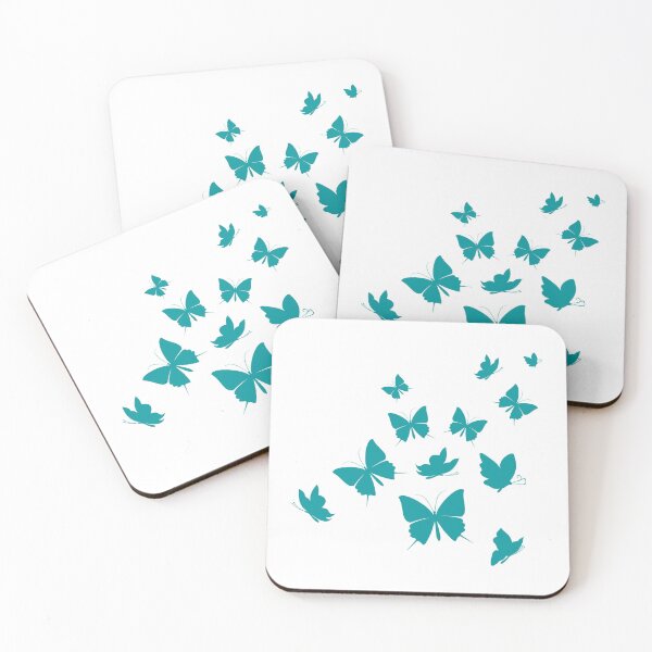 Item preview, Dark Turquoise Butterflies designed and sold by safiaraoof.