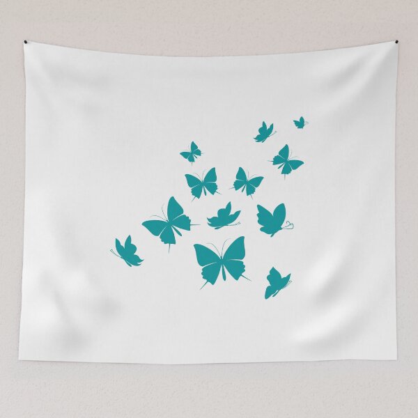 Item preview, Dark Turquoise Butterflies designed and sold by safiaraoof.