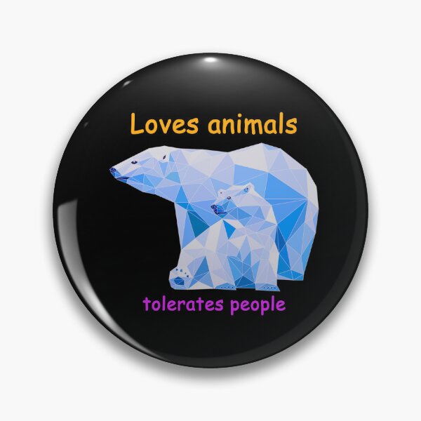 Artikelvorschau, Liebt Tiere Toleriert Menschen Lustiger Bär entworfen und verkauft von YourStore76.