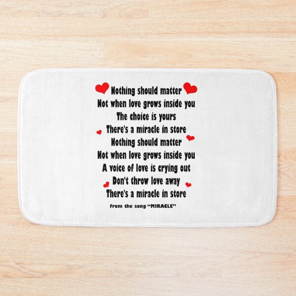 Item preview, Miracle lyrics designed and sold by shespice.
