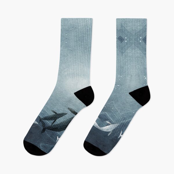 Item preview, Watercolor Blue whales, sea animals designed and sold by InnaPo ⭐⭐⭐⭐⭐.