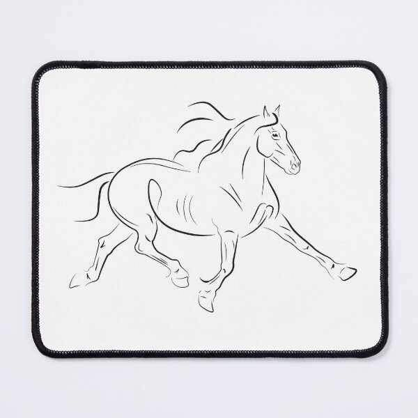 Item preview, Friesian horse trotting designed and sold by Radka Arbesová.