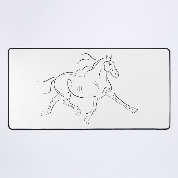 Item preview, Friesian horse trotting designed and sold by Radka Arbesová.