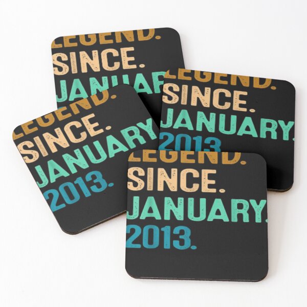 Item preview, Legend Since January 2013 9 Years Old Awesome Retro Vintage 9th Birthday Gift  designed and sold by selimane.