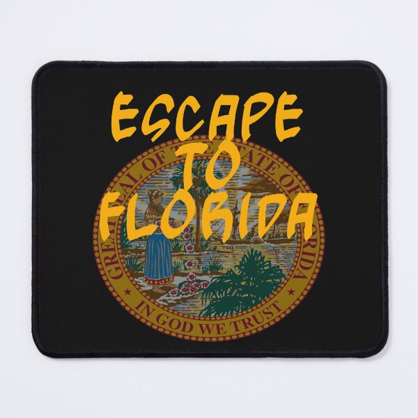 Item preview, Escape to Florida text over Florida seal designed and sold by Areashor.