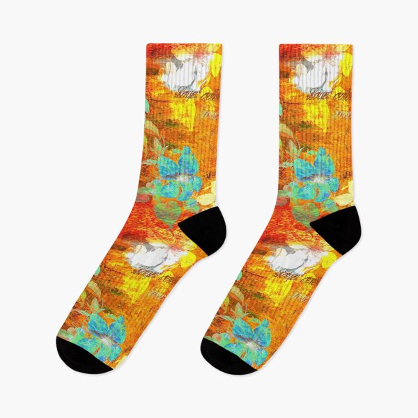 Item preview, I Love Colors - Colorful Floral pattern with kaligraphy  designed and sold by CanisArt.