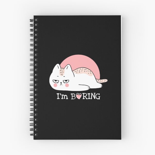 Item preview, I'm Boring Cat T-Shirt designed and sold by Tayadesigns.