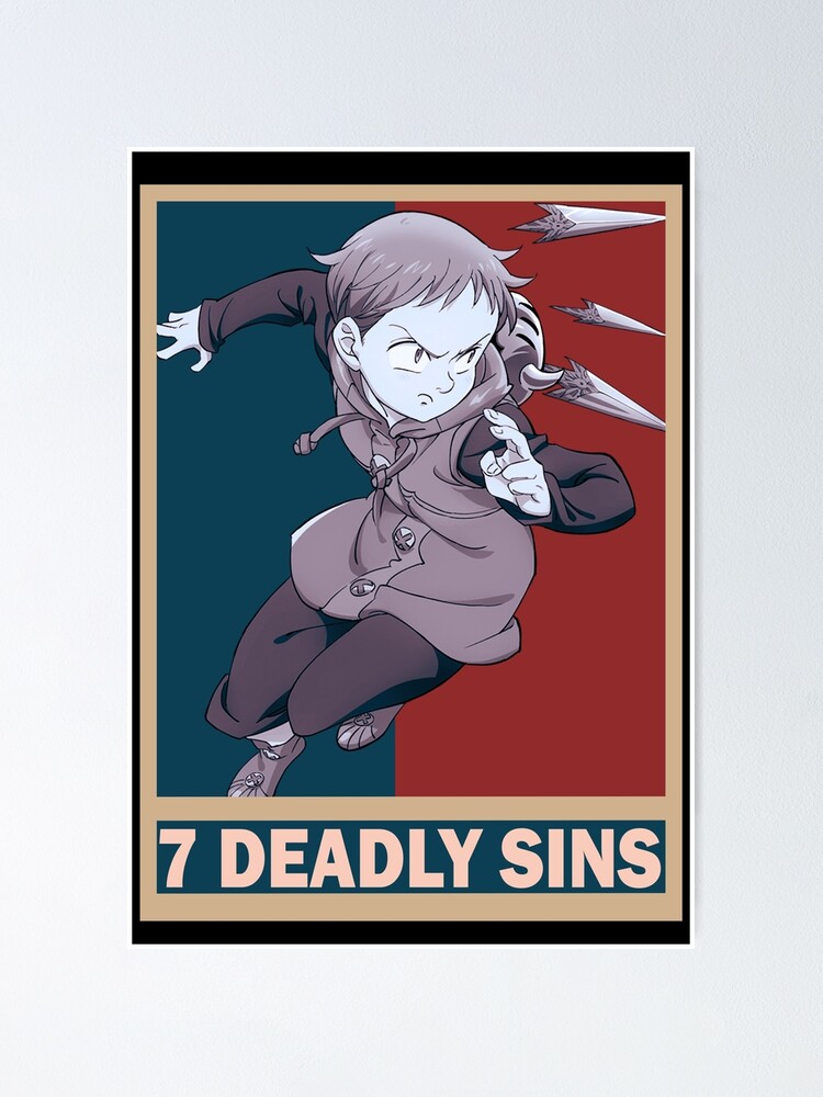 King Grizzly Sin Of Sloth Seven Deadly Sins Nanatsu No Taizai Vintage Vector Design Poster By Raiden Designs Redbubble