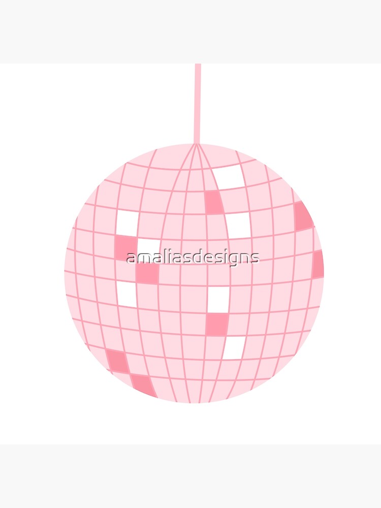 pink disco ball | Art Print