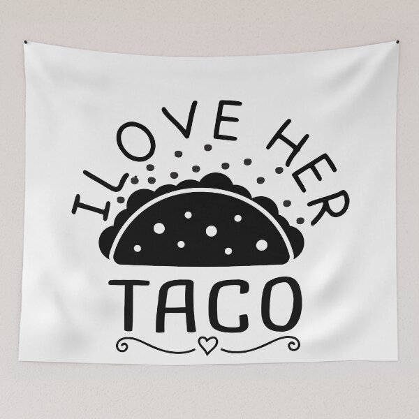 Item preview, i love her taco  gifts for couples  designed and sold by goodprints shop.