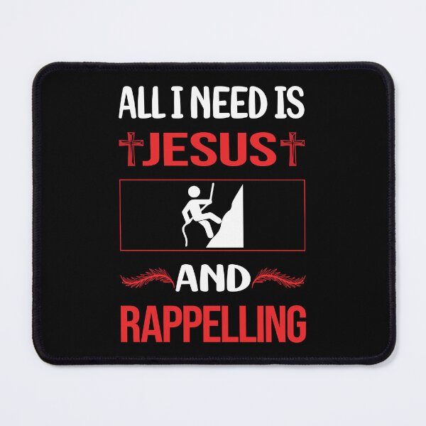 Item preview, Funny Jesus Rappelling Rappel designed and sold by SunnyShop123.