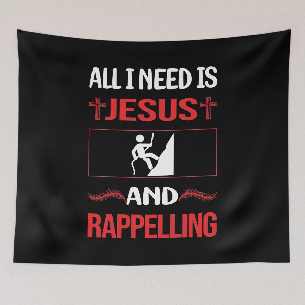 Item preview, Funny Jesus Rappelling Rappel designed and sold by SunnyShop123.
