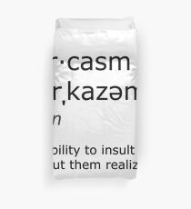sarcasm Duvet Cover