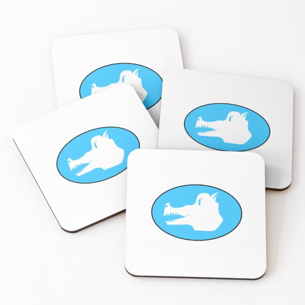 Item preview, dino blue background designed and sold by laceystreams-shop.