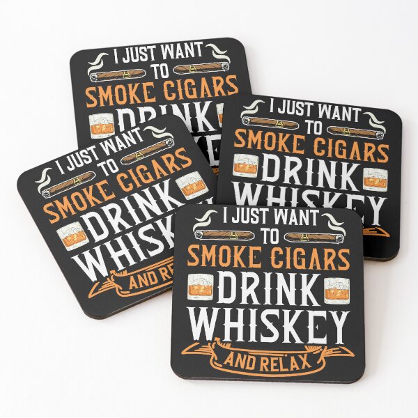Item preview, Cigar and Whiskey Smoking Retro Logo T shirt designed and sold by Timcito.