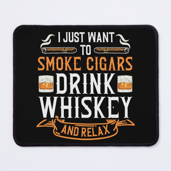 Item preview, Cigar and Whiskey Smoking Retro Logo T shirt designed and sold by Timcito.