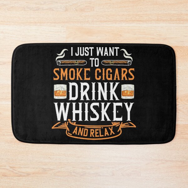 Item preview, Cigar and Whiskey Smoking Retro Logo T shirt designed and sold by Timcito.