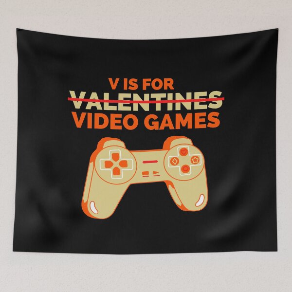 Item preview, Valentines Day- V is for Video games  designed and sold by Creative Life.