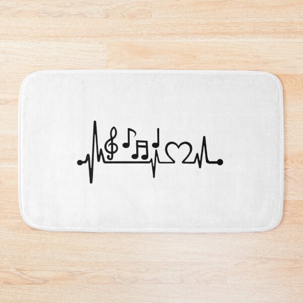 Item preview, Music, pulse, heartbeat, musical notes, treble clef, frequency, sound wave designed and sold by jee-jee2151.
