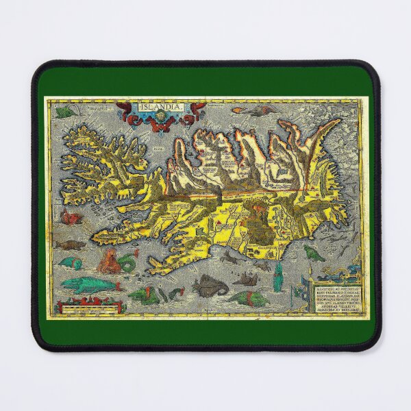Item preview, ANCIENT VIKING MAP of ICELAND designed and sold by posterbobs.