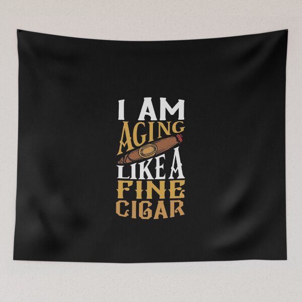 Item preview, Cigar Smoking Quote Aging Retro Logo T shirt designed and sold by Timcito.