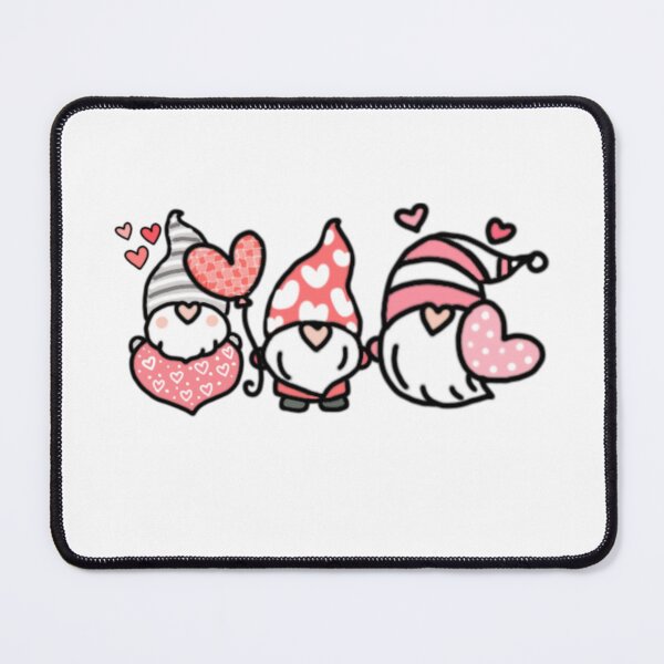 Item preview, Pink valentine gnome with hearts clipart designed and sold by vyascreations.