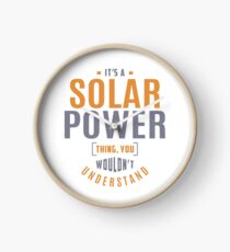 Solar Power Thing Clock