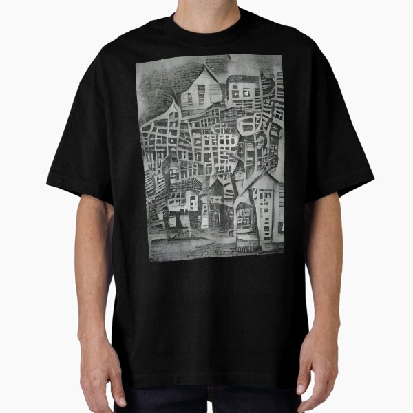 Artikel-Vorschau von Abstrakte Stadt, moderne monochrome Kunst, Schwarz-Weiß-Druck, designt und verkauft von InnaPo ⭐⭐⭐⭐⭐.