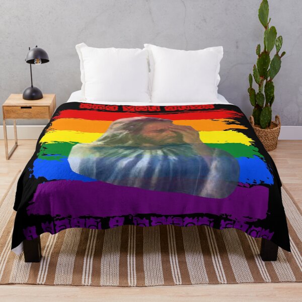 Item preview, OMG You Guys I Said I Hated Figs LGBT Jesus Meme Pride Flag Colors In Black designed and sold by LuckyKermit.