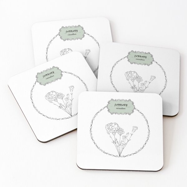 Item preview, january carnation flower  designed and sold by Rawan Alghunmien.
