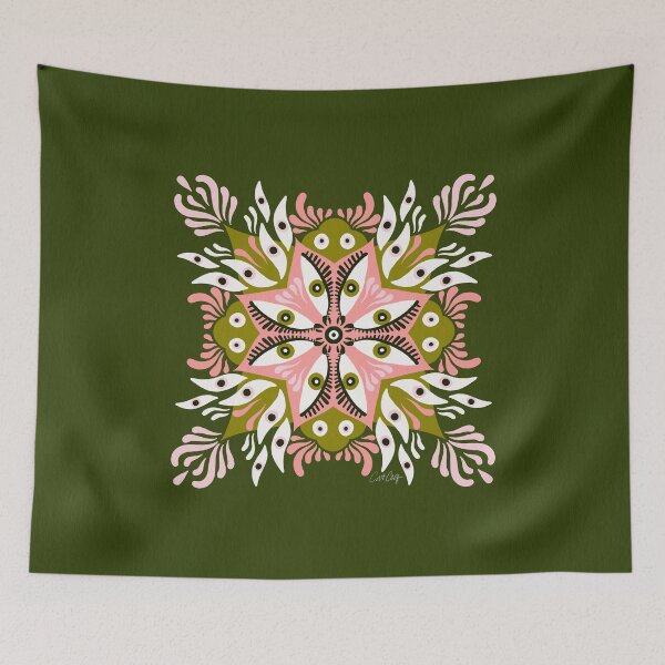 Item preview, Trippy Mandala – Sage & Pink designed and sold by Cat Coquillette.