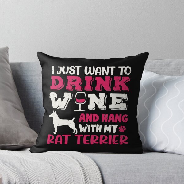 Item preview, Rat Terrier Dog Dad Mom And Drink Wine designed and sold by rafaeltto.