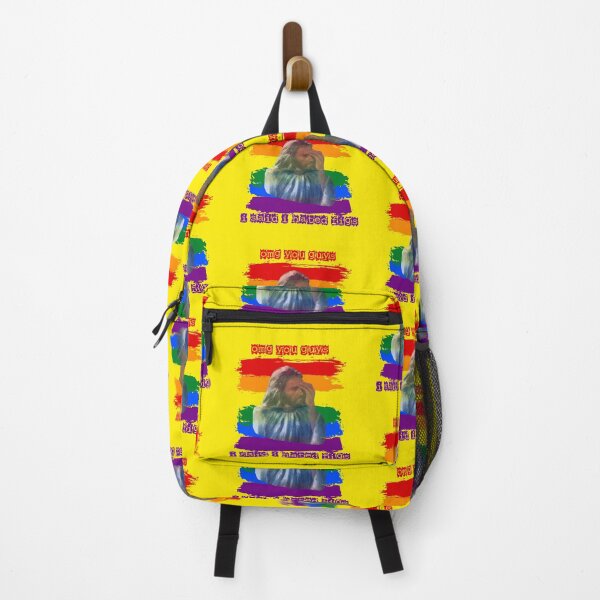 Item preview, OMG You Guys I Said I Hated Figs LGBT Jesus Meme Pride Flag Colors In Yellow designed and sold by LuckyKermit.