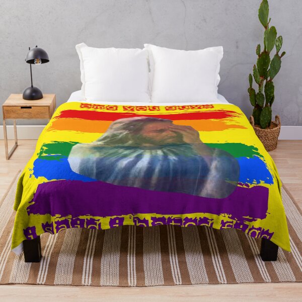 Item preview, OMG You Guys I Said I Hated Figs LGBT Jesus Meme Pride Flag Colors In Yellow designed and sold by LuckyKermit.