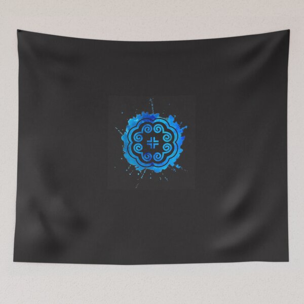 Item preview, Watercolor Hmong Elephant Foot Print Motif Paj Ntaub Sticker designed and sold by FelixGiesbrecht.