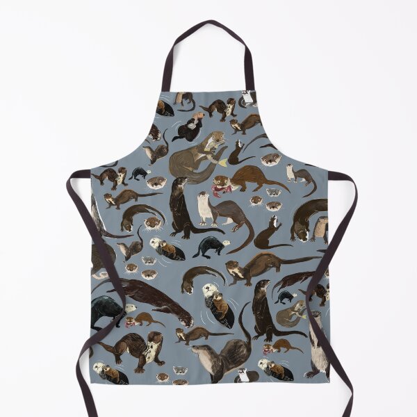 Old World otters Apron