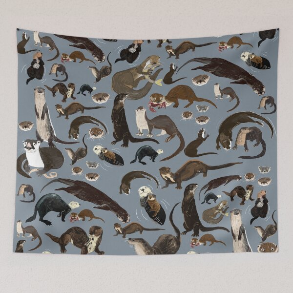 Item preview, Old World otters designed and sold by belettelepink.