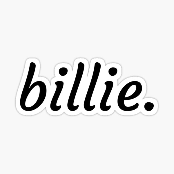“Billie Eilish” Sticker by artisign | Redbubble