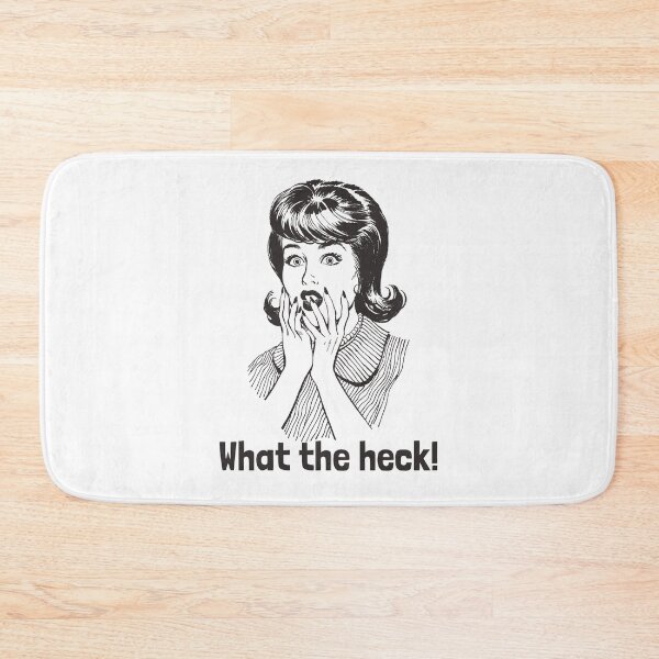 Item preview, What the Heck! Totally Shocked Vintage Girl designed and sold by RetroTrend.
