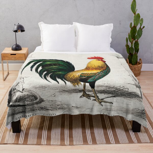 Item preview, Colourful cock hand drawing. vintage animal designed and sold by NineJuly.