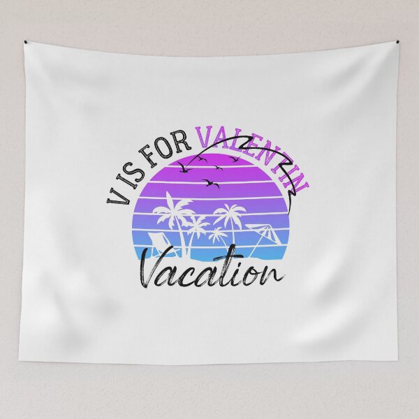 Item preview,  V Is For vacation Funny Valentines Day vacation lover  Men Women designed and sold by teesBYAlioui.