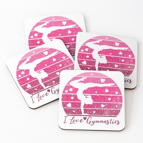 Item preview, I Love Gymnastics Vintage Gift For Acrobatic Gymnasts designed and sold by NawalMagdy.